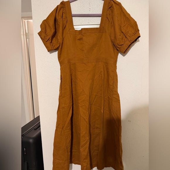 Madewell Tan Button-Up Dress - Picture 5 of 6
